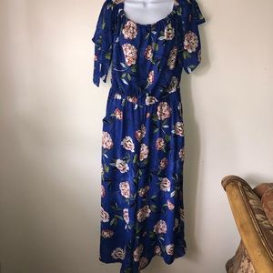 Blue Floral Jumpsuit